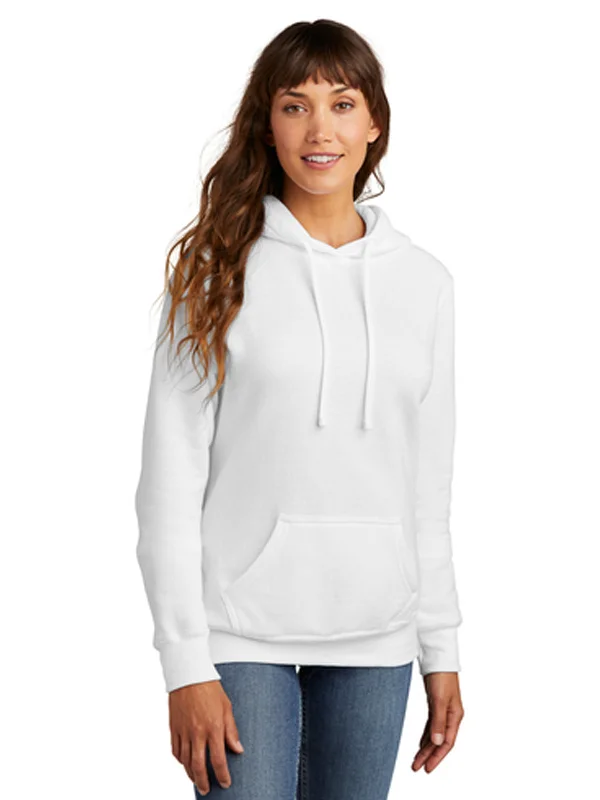 Women's 1-Pocket Pullover Hooded Sweatshirt V-Neck Stylish Pullover