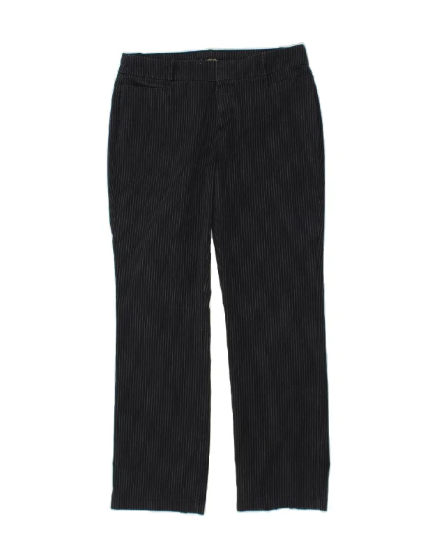 DOCKERS Womens Straight Chino Trousers US 8 Medium W32 L30  Black Striped Trousers Spring Floral