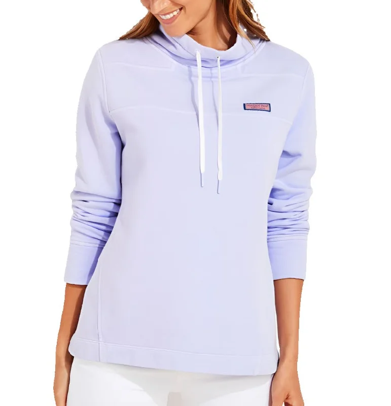 Vineyard Vines Womens Vintage Surfshep Pullover Hoodie Tight Sleeve Top