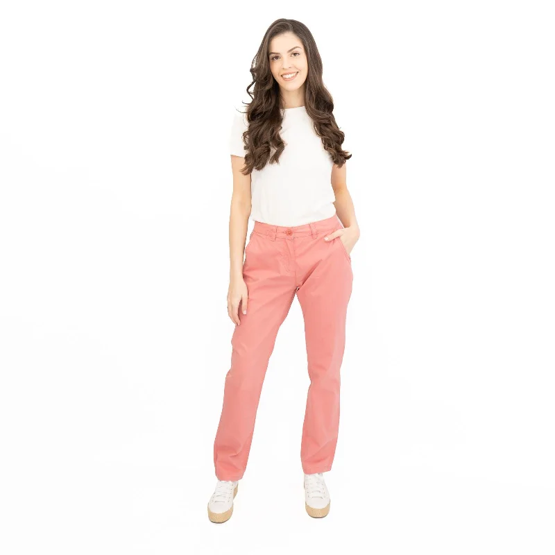 Seasalt Full Length Chino Trousers Pink Trousers Palazzo Wide Leg