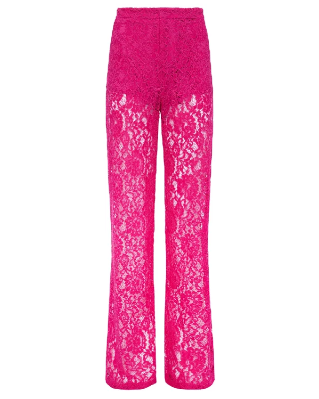 Light Ruby Livvy Straight Leg Trouser Trousers High Rise Slim Fit