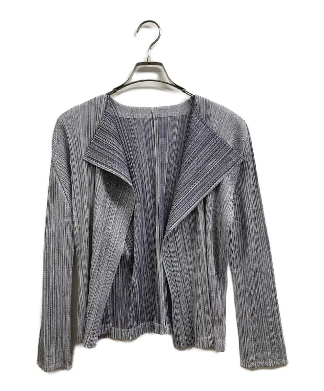 [Pre-owned] PLEATS PLEASE pleated cardigan PP21-JO602 Chenille Fabric Brocade Fabric Lace Fabric