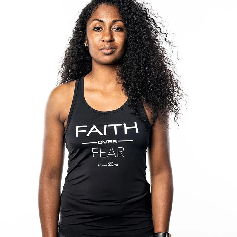 Women's Faith Over Fear Performance Tank sleep tank top