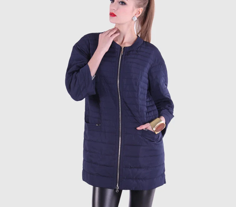 Spring Jacket Women Ultra Light Down Medium-long Plus Size Jacket Female With Large 12-262 Rayon Fabric Velvet Fabric Corduroy Fabric