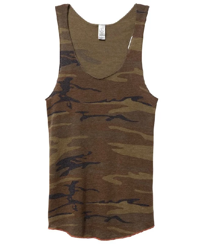 Camo - Women's Eco-Jersey racer tank halter tank top