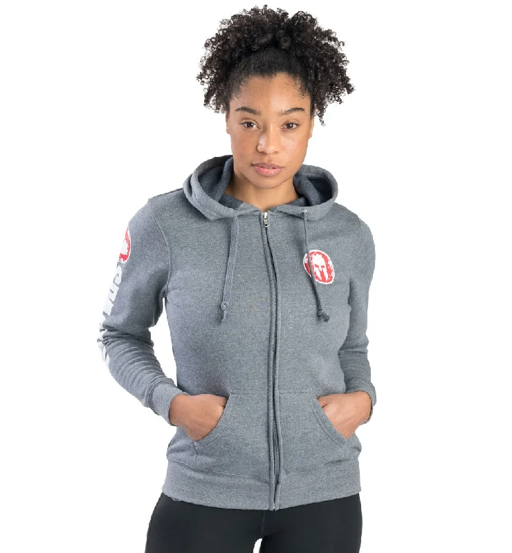 SPARTAN by CRAFT Full Zip Hoodie - Women's Hoodie with Oversized Fit Loose Comfortable