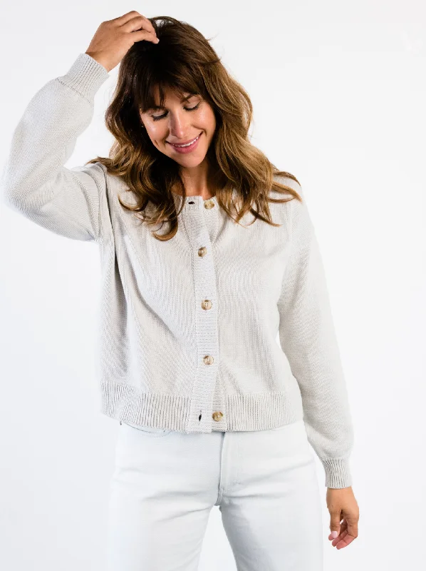 Willow Classic Cardigan - Chalk Layered Multi-layer Single Layer