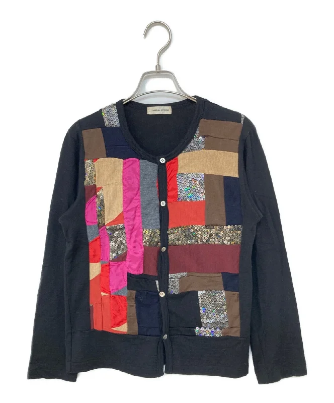 [Pre-owned] COMME des GARCONS 90'S Patchwork Cardigan Zippered Buttoned Snapped