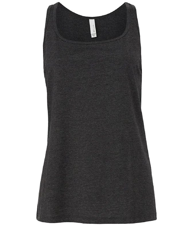 Dark Grey Heather - Women's relaxed Jersey tank top flexible tank top