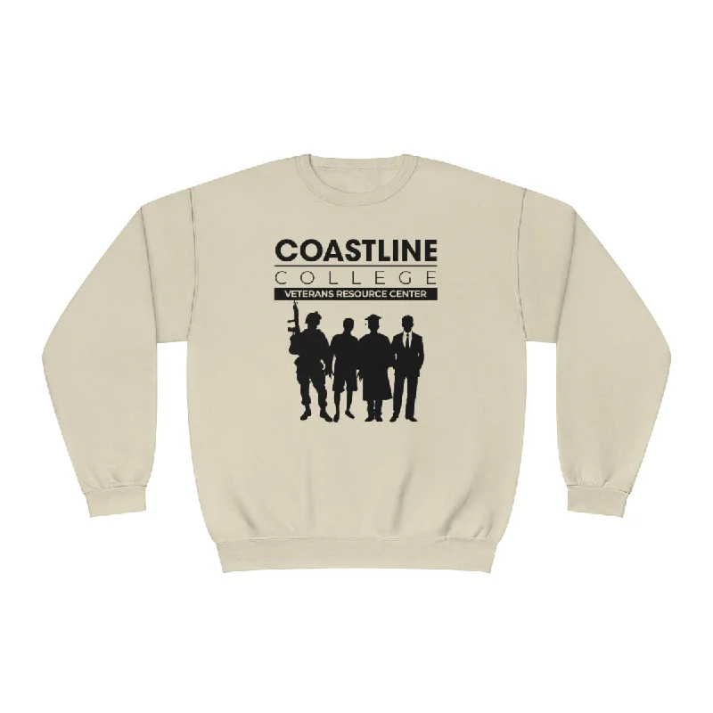 Coastline Veterans Resource Center Unisex NuBlend® Crewneck Sweatshirt Hoodie Crop Top Short Trendy