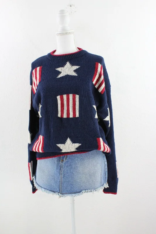 Vintage America Pullover (L) Cowl Neck Pullover