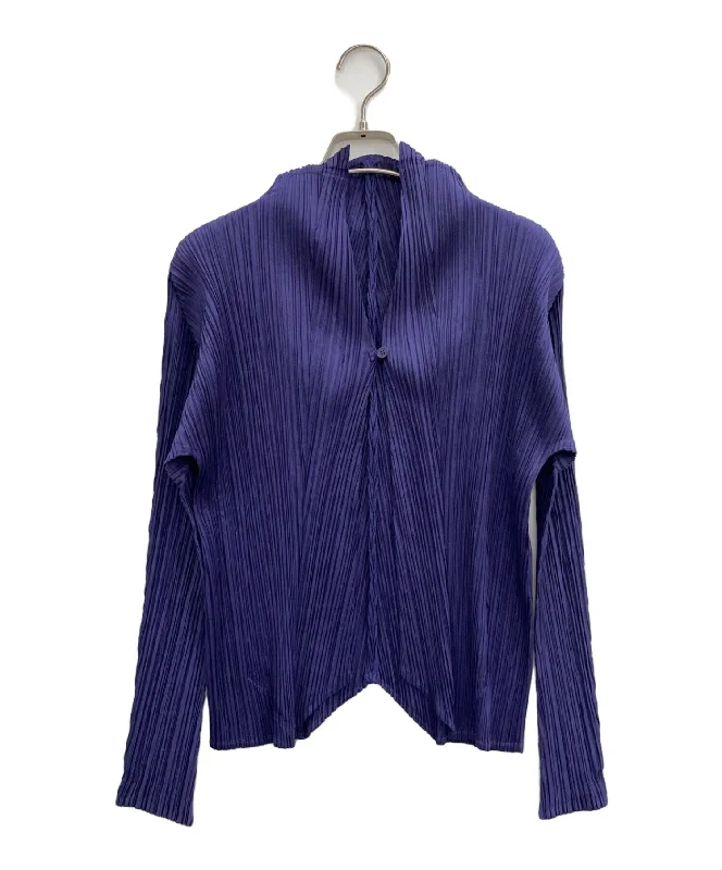 [Pre-owned] PLEATS PLEASE cardigan PP31-JO182 Button Cardigan Zip Cardigan Pullover Cardigan