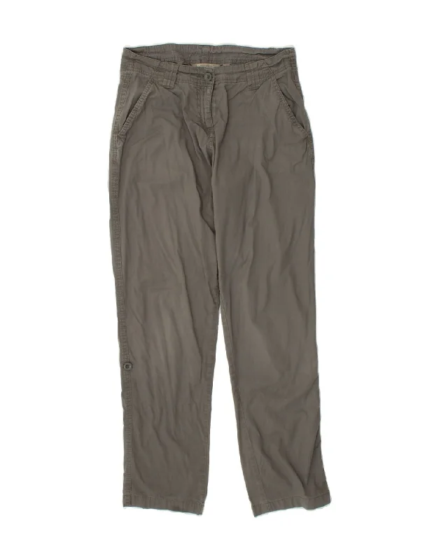 MOUNTAIN WAREHOUSE Womens Slim Chino Trousers UK 10 Small W32 L30 Grey Trousers Evening Elegant