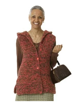 Hoodie Homespun Version Pattern (Knit) Zip Hoodie Drawstring Kangaroo Pocket