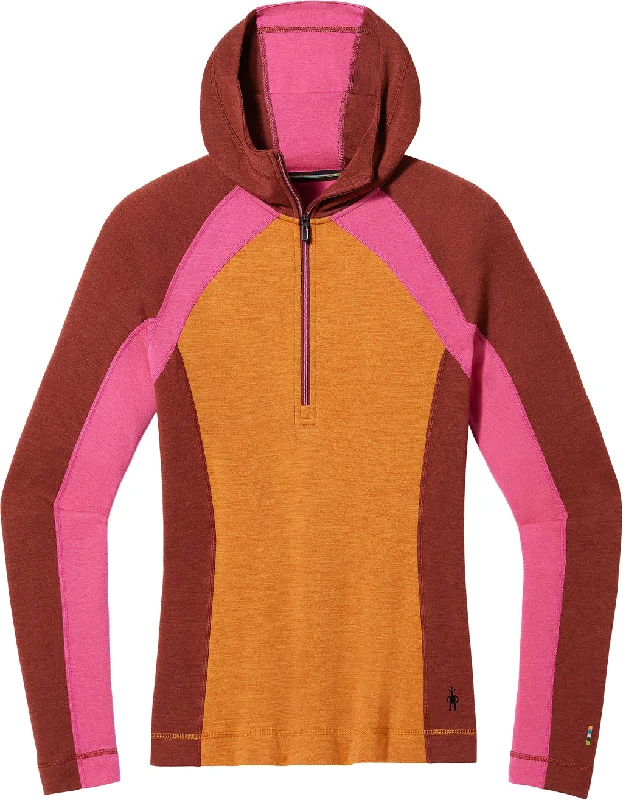 Classic Thermal Merino Base Layer 1/2 Zip Hoodie Boxed - Women's|-|Chandail à capuchon et demi-glissière Classic Thermal Merino - Femme Hoodie with Mock Neck Collared Structured