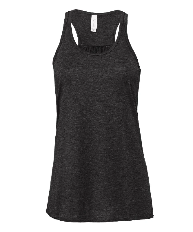 Dark Grey Heather - Flowy racerback tank top pastel tank top