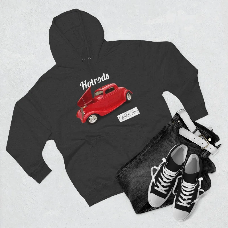 Hotrods Signature Unisex Pullover Hoodie Hoodie with Tied Waist Feminine Flattering