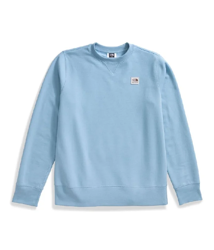 The North Face Womens Heritage Patch Crew Pullover Sweatshirt Over Sleeve Pullover