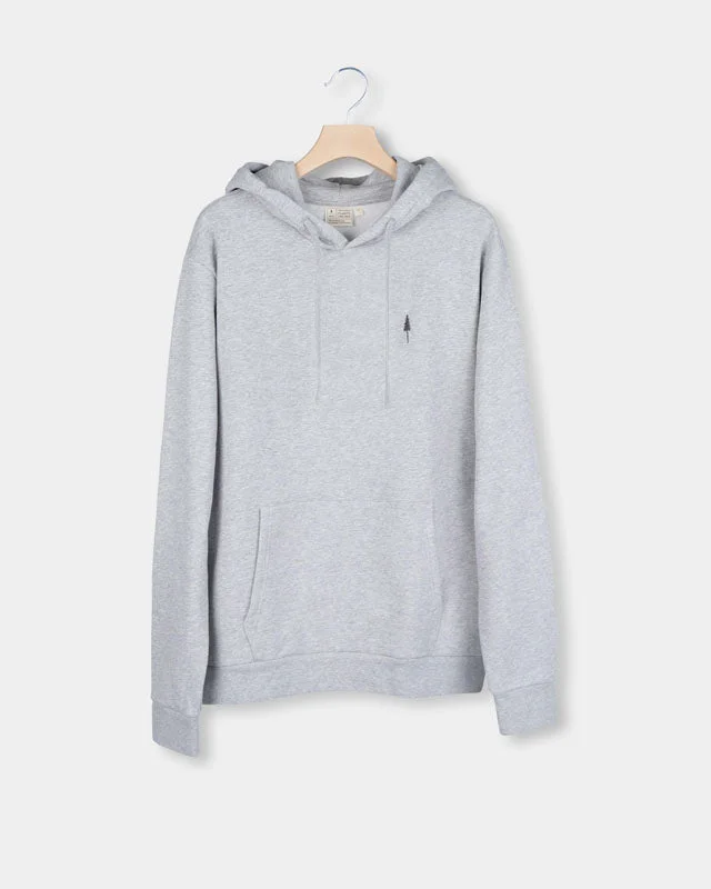 TreeHoodie Grey Mel Hoodie with Pocket Utility Practical