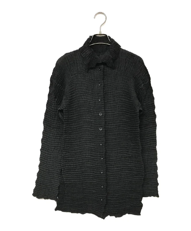 [Pre-owned] ISSEY MIYAKE pleated cardigan IM02FJ525 Nylon Fabric Polyester Fabric Spandex Fabric