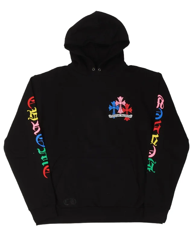 Multicolor Cross Hoodie Hoodie with Elastic Waist Stretchable Comfortable