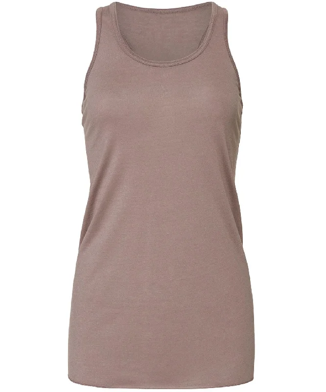 Pebble Brown - Flowy racerback tank top bright tank top