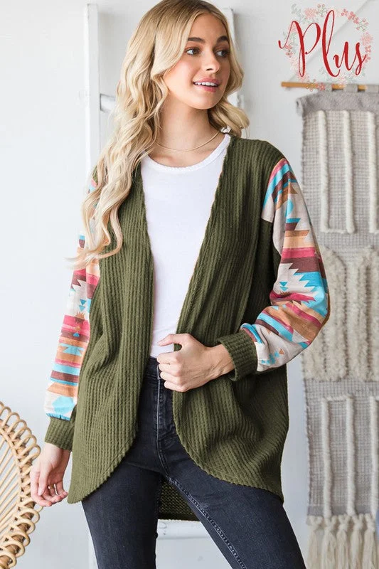 Santa Fe Cardigan Terry Blend Velvet Blend Canvas Blend