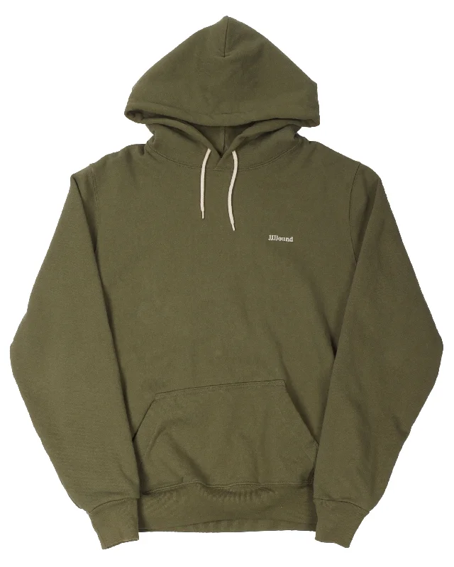 Olive Hoodie Hoodie with V-Neck Classic Versatile