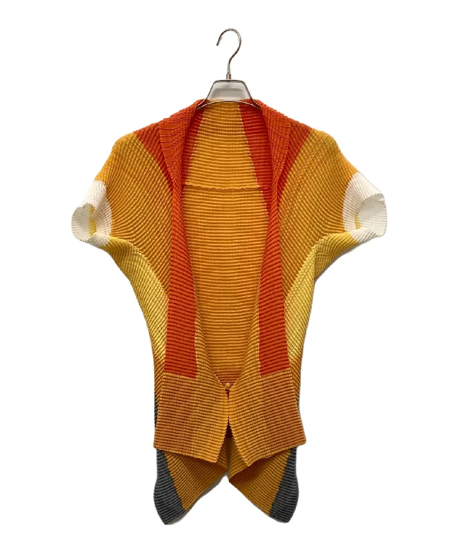 [Pre-owned] ISSEY MIYAKE pleated cardigan IM52FJ633 Elegant Classic Vintage