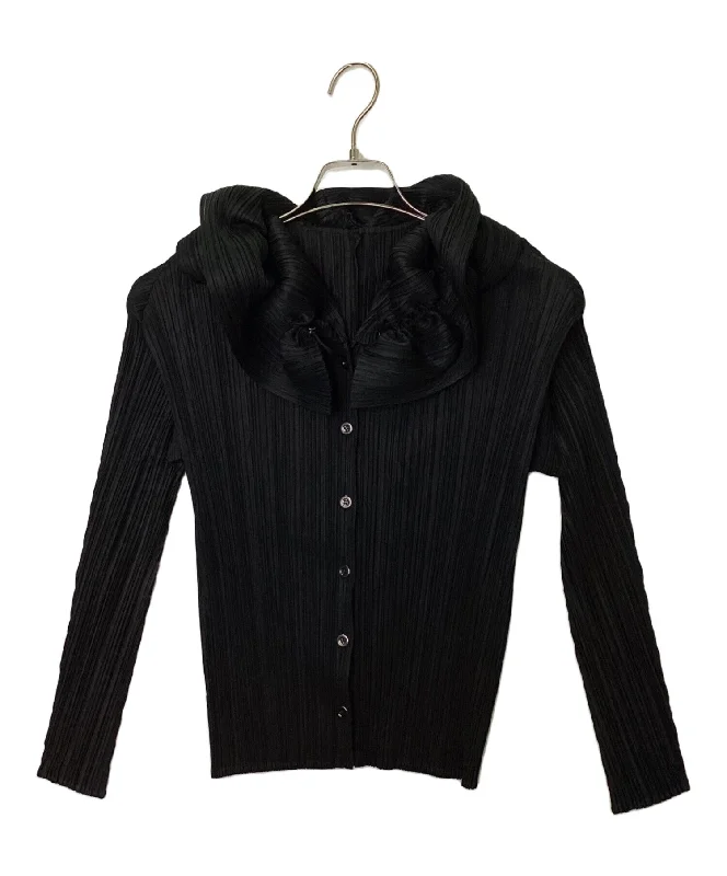 [Pre-owned] PLEATS PLEASE knitted cardigan PP41-JJ822 Spandex Rayon Corduroy