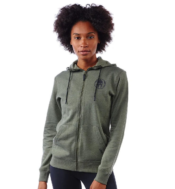 SPARTAN by CRAFT Poise FZ Hoodie - Women's Hoodie with Raw Hem Edgy Unfinished