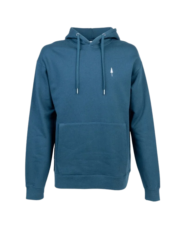 TreeHoodie Relaxed Petrol Hoodie with Color Block Contrast Stylish