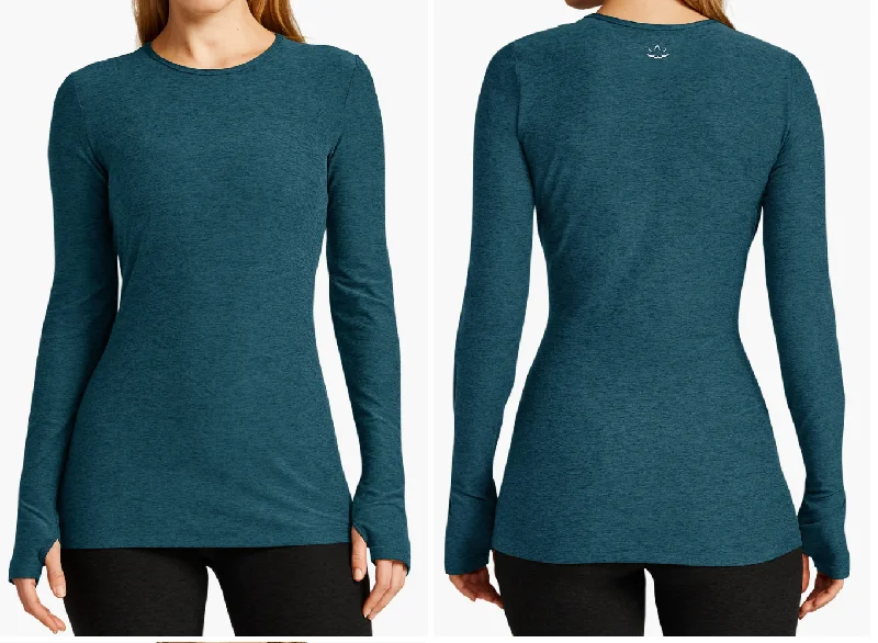 Beyond Yoga Spacedye Classic Crew Pullover Cold Shoulder Design