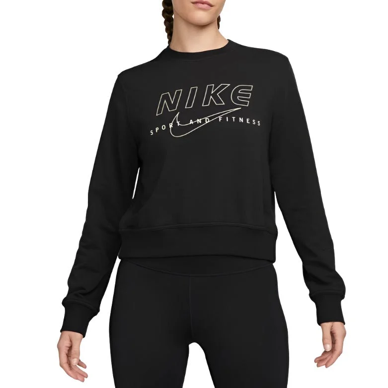 Nike Womens Dri-Fit One Pullover Sweatshirt One Shoulder Top