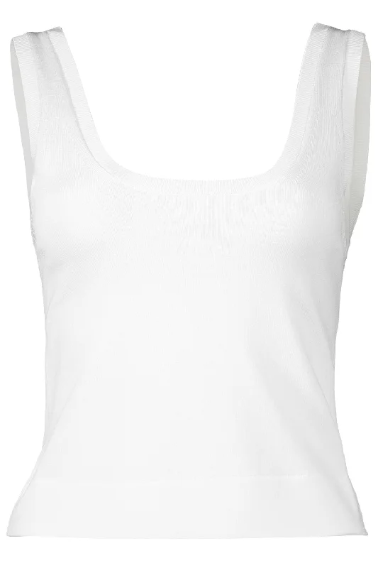 Uri Tank - Ivory striped tank top