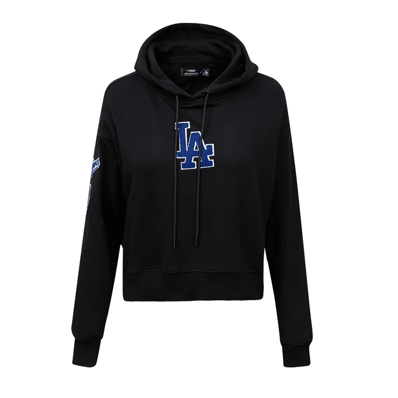 SUDADERA MLB LOS ANGELES DODGERS CLASSIC CROPPED PULLOVER HOODIE PARA MUJER Halter Neck Top