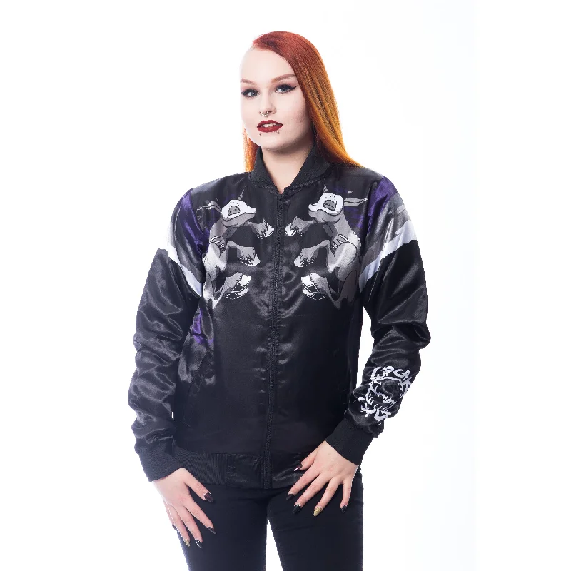 UNICORN NIGHT JACKET - BLACK Faux Fur Jacket Real Fur Jacket Shearling Jacket