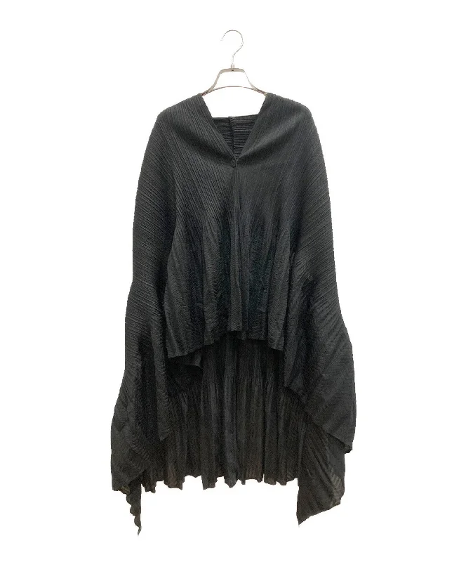 [Pre-owned] PLEATS PLEASE Modified pleated poncho cardigan PP21-JE722 Lightweight Heavyweight Midweight