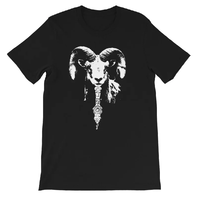 GOAT TEE // Short-Sleeve Unisex T-Shirt Mesh Blend Leather Blend Suede Blend