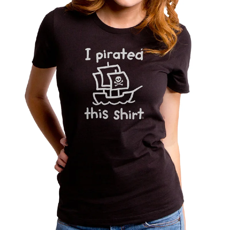 I Pirated this Shirt Women's T-Shirt Handmade Hand-knitted Hand-woven