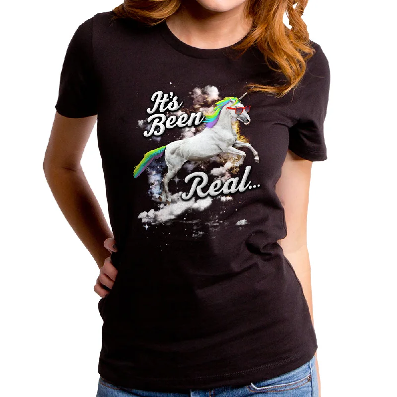 It's Been Real Women's T-Shirt Wool Fabric Cashmere Fabric Tweed Fabric