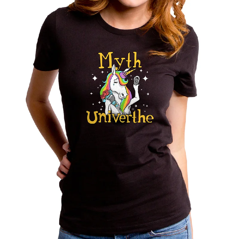 Myth Univerthe Women's T-Shirt Collared Crew Neck Turtle Neck