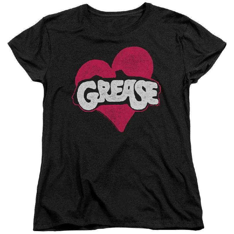 Grease Heart - Women's T-Shirt Fashionable Trendy Casual