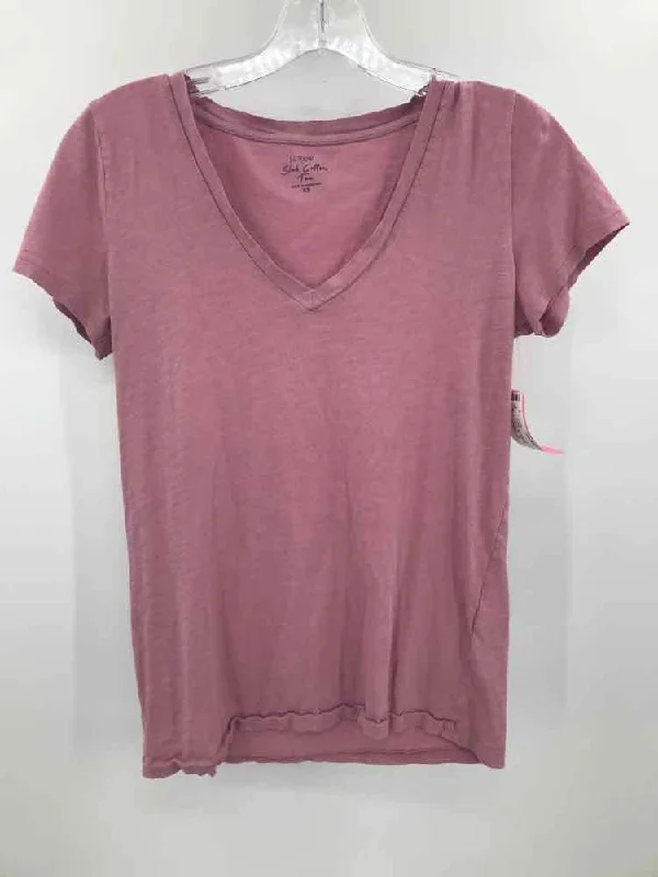 Pre-Owned J Crew Pink Size XS T-shirt Mesh Fabric Canvas Fabric Denim Fabric