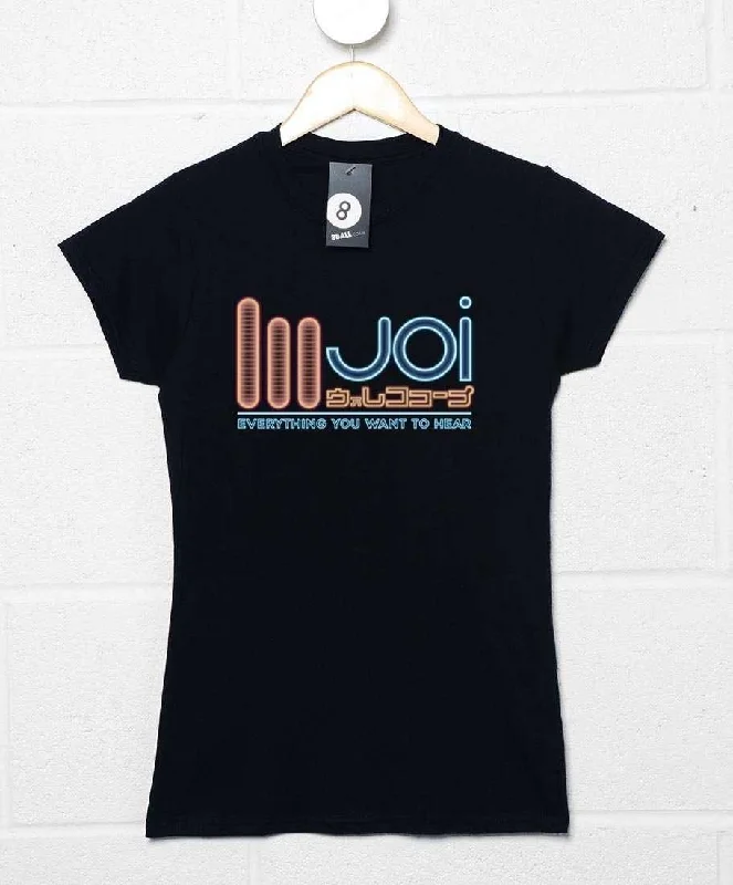 JOI Womens Fitted T-Shirt Lace Blend Ribbed Blend Corduroy Blend