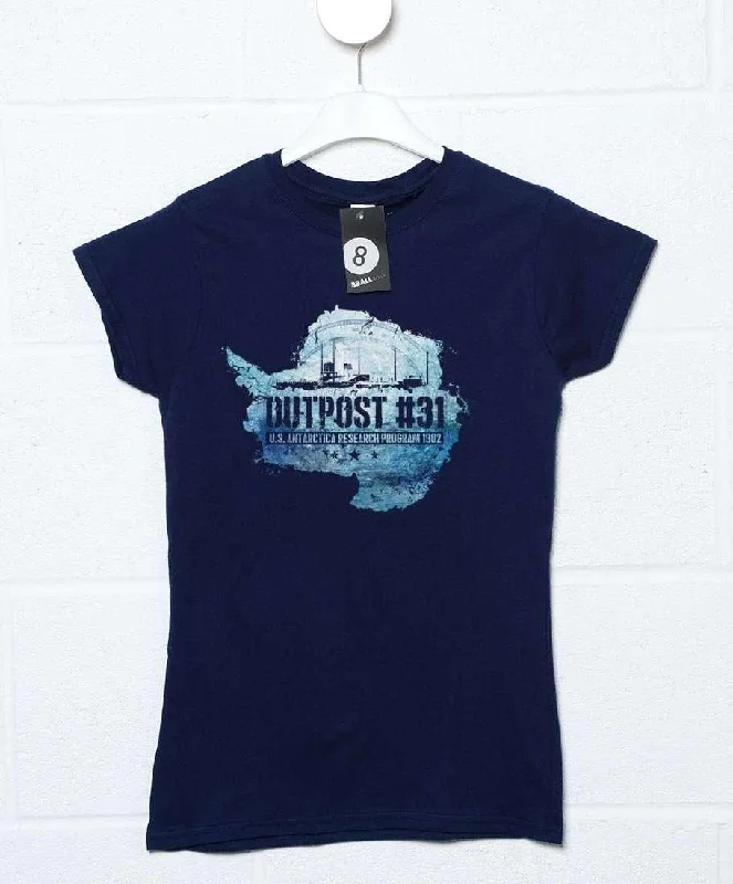 Outpost 31 Fitted Womens T-Shirt Chenille Blend Fleece Blend Nylon Blend