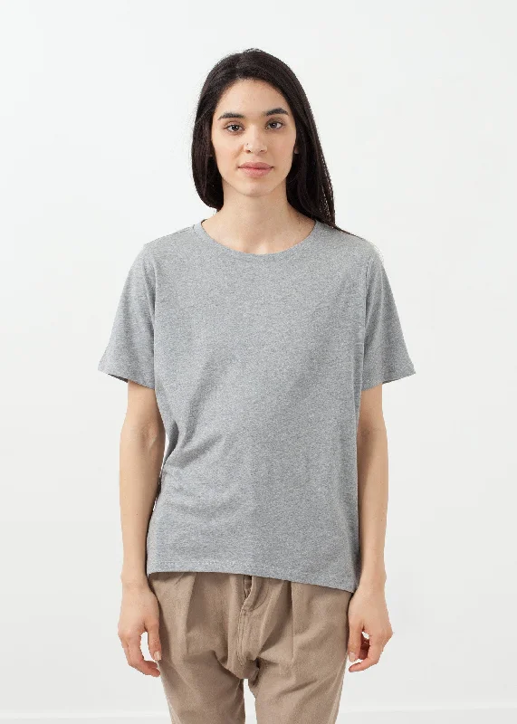 Oversize Tee Houndstooth Herringbone Solid