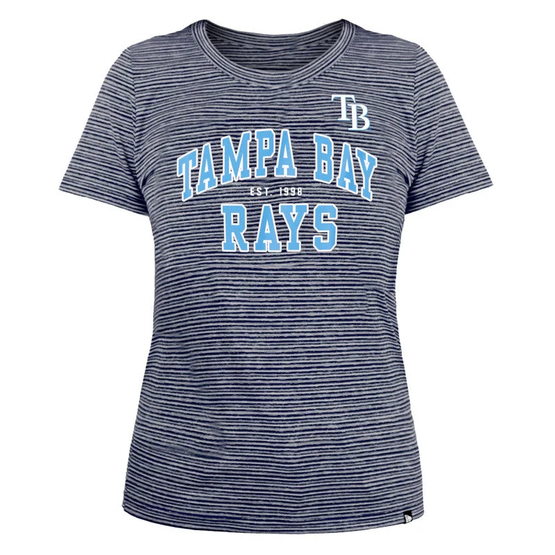 Rays Women's New Era Active Space Dye T-Shirt Chenille Fabric Brocade Fabric Lace Fabric