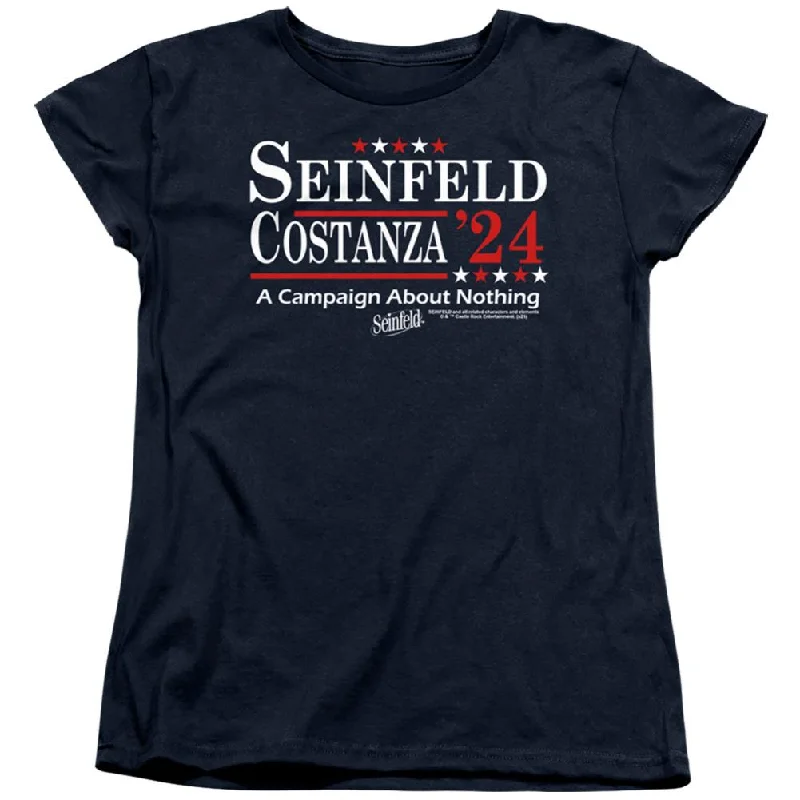 Seinfeld Election Tee Women's 18/1 Cotton Short-Sleeve T-Shirt Nylon Fabric Polyester Fabric Spandex Fabric