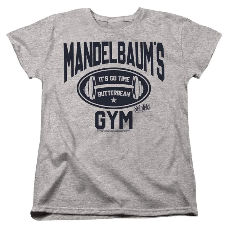 Seinfeld Madelbaum's Gym Women's 18/1 Cotton Short-Sleeve T-Shirt Chenille Blend Fleece Blend Nylon Blend